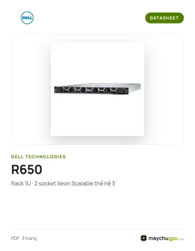 Datasheet Dell PowerEdge R650
