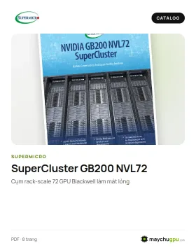 Supermicro – Brochure SuperCluster NVIDIA GB200 NVL72