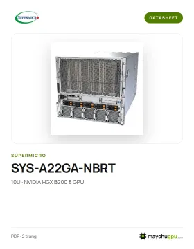 Datasheet Supermicro SYS-A22GA-NBRT (NVIDIA HGX B200, 10U)